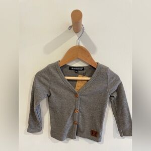 💙2/$10 Beau Hudson 9-12 Months Grey Signature Cardigan